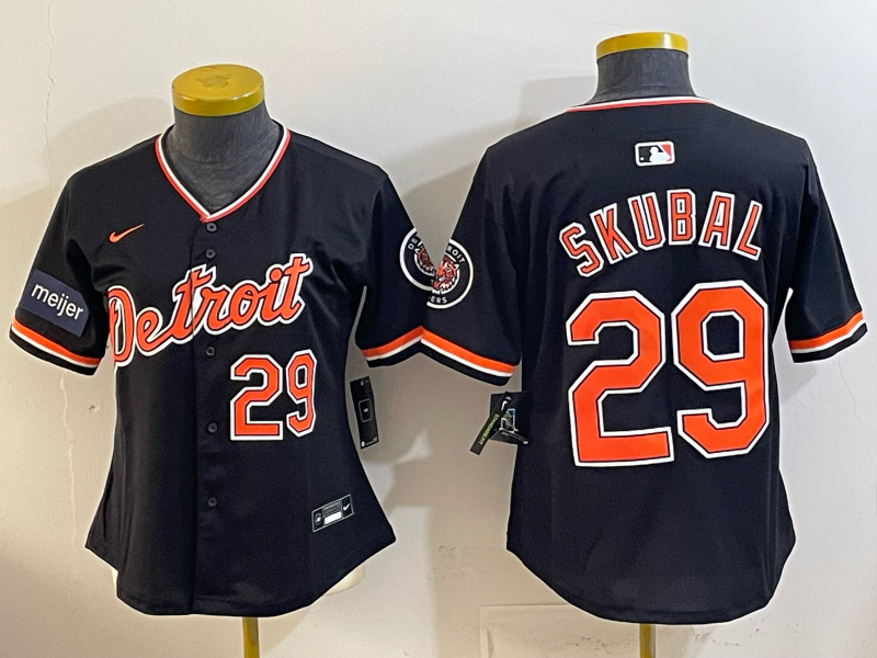 women Detroit Tigers #29 Skubal black Nike 2026 MLB Jersey 0414003